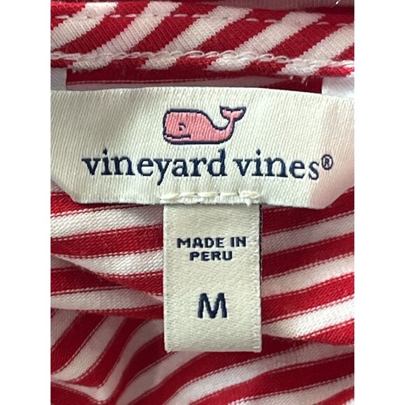 Knit Red & White Stripe Crossover Romper Medium - Picture 5 of 7